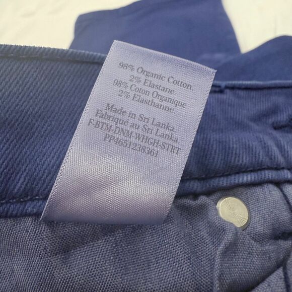 EVERLANE The Way High Colored Straight Jean 27 Tall 27T Blue High Rise NWT B25 - Picture 5 of 6